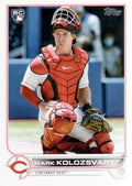 Mark Kolozsvary #536 Cincinnati Reds (Factory set, white outline around RC logo) | 2022 Topps