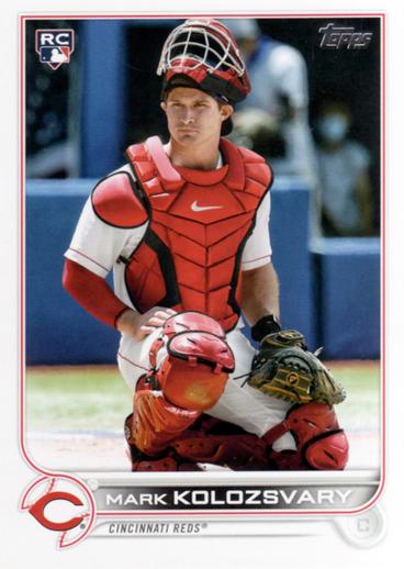 Mark Kolozsvary #536 Cincinnati Reds (Factory set, white outline around RC logo) | 2022 Topps