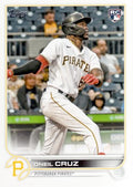 Oneil Cruz #537 Pittsburgh Pirates (Factory set, white outline around RC logo) | 2022 Topps