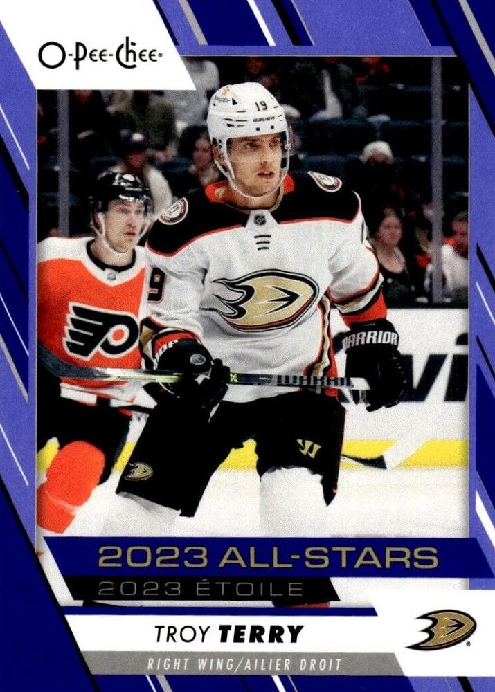 Troy Terry #537 Anaheim Ducks | 2023-24 O-Pee-Chee Blue Border