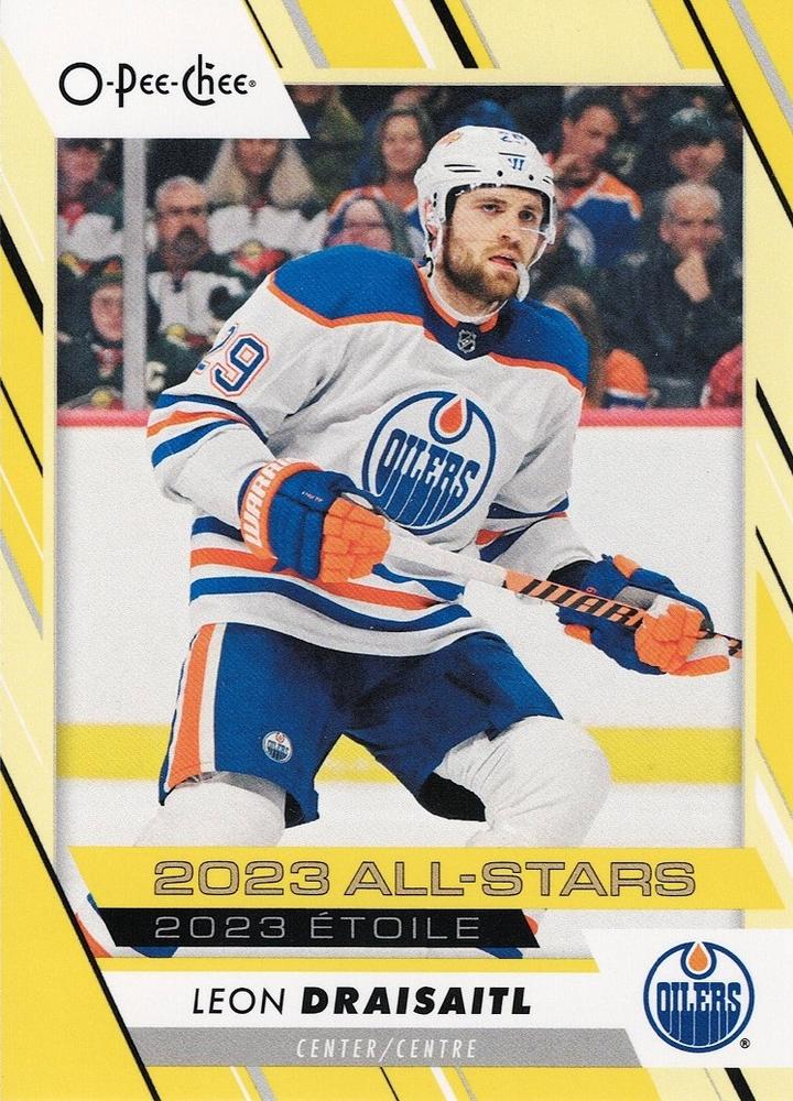 Leon Draisaitl #538 Edmonton Oilers | 2023-24 O-Pee-Chee Yellow Border