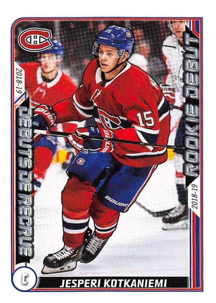 Jesperi Kotkaniemi #539 | 2019-20 Topps NHL Sticker Collection