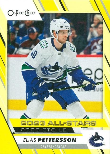 Elias Pettersson #539 Vancouver Canucks | 2023-24 O-Pee-Chee Yellow Border