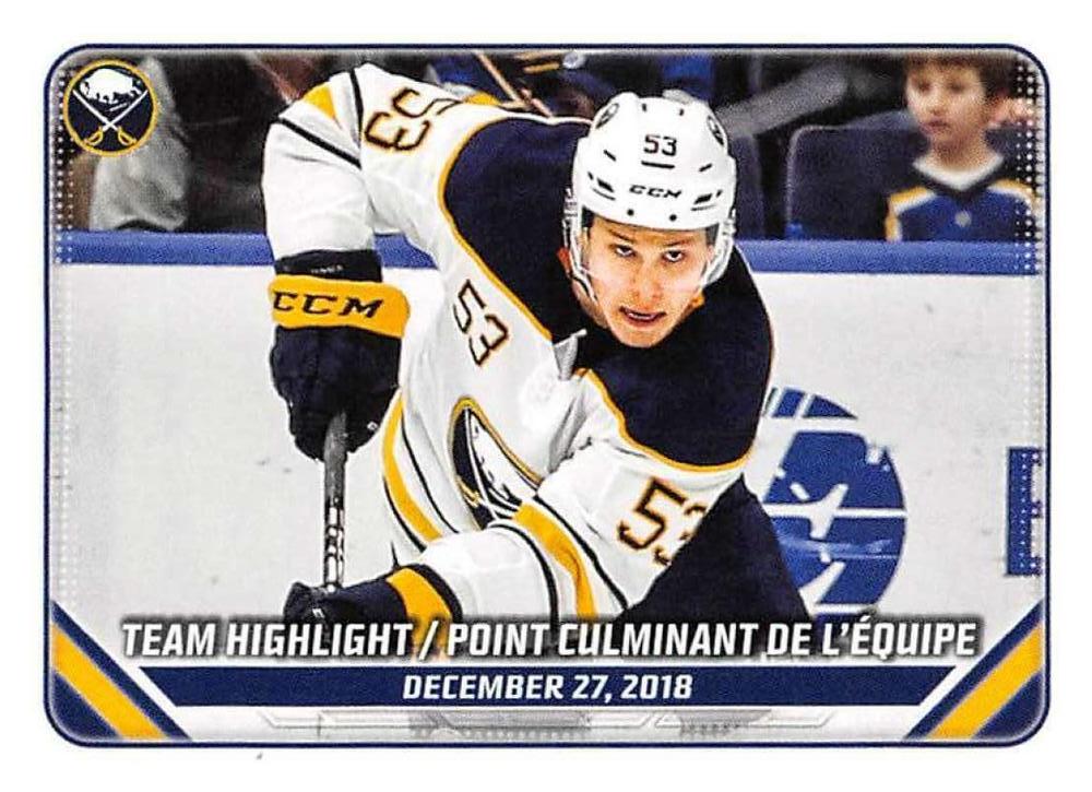 2018/19 Team Highlight #53 Buffalo Sabres | 2019-20 Topps NHL Sticker Collection