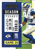 Aaron Donald #53 Los Angeles Rams | 2020 Panini Contenders |  | NFL Football