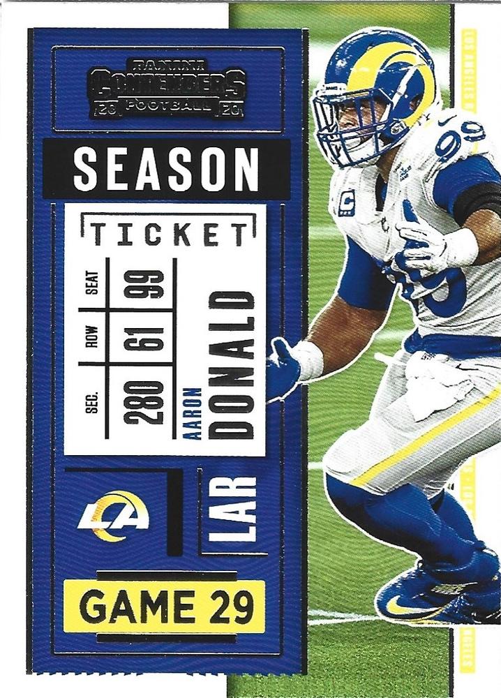 Aaron Donald #53 Los Angeles Rams | 2020 Panini Contenders |  | NFL Football