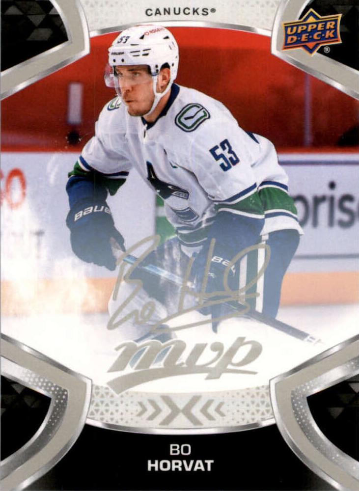 Bo Horvat #53 Vancouver Canucks | 2021-22 Upper Deck MVP Silver Script
