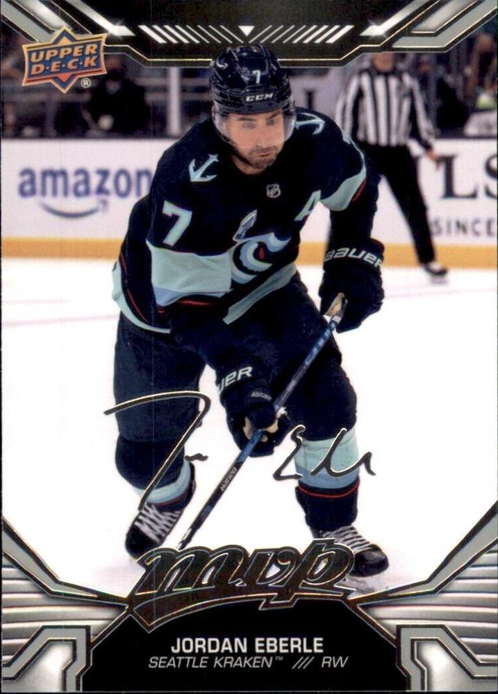 Jordan Eberle #53 Seattle Kraken | 2022-23 Upper Deck MVP Silver Script