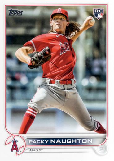 Packy Naughton #540 Los Angeles Angels (Factory set, white outline around RC logo) | 2022 Topps