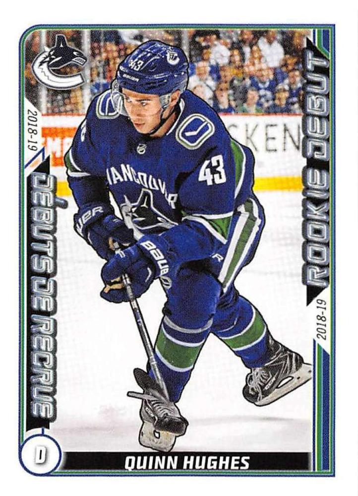 Quinn Hughes #541 Vancouver Canucks | 2019-20 Topps NHL Sticker Collection
