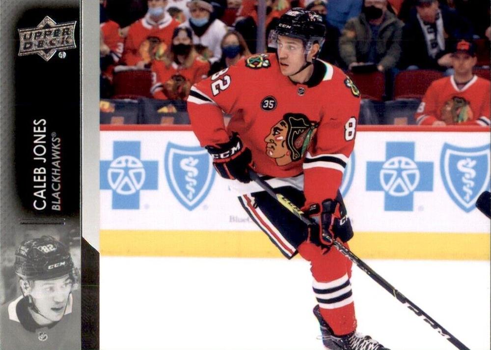 Caleb Jones #541 Chicago Blackhawks | 2021-22 Upper Deck