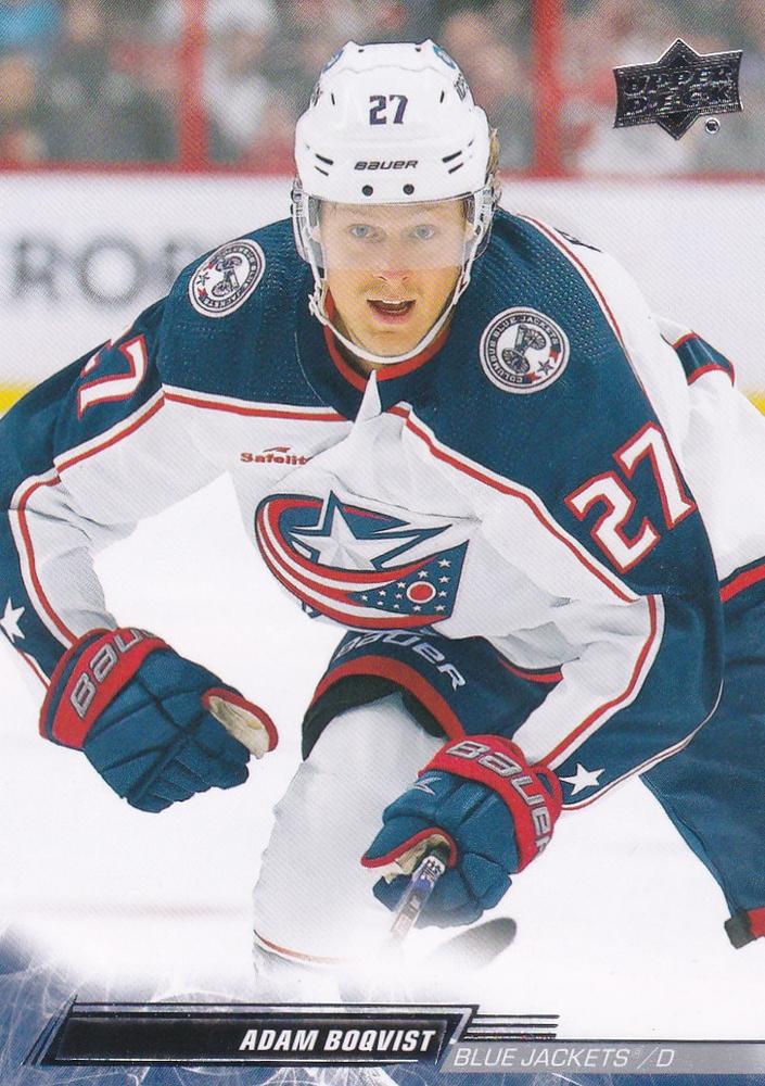 Adam Boqvist #543 Columbus Blue Jackets | 2022-23 Upper Deck