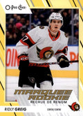Ridly Greig #543 Ottawa Senators | 2023-24 O-Pee-Chee Yellow Border
