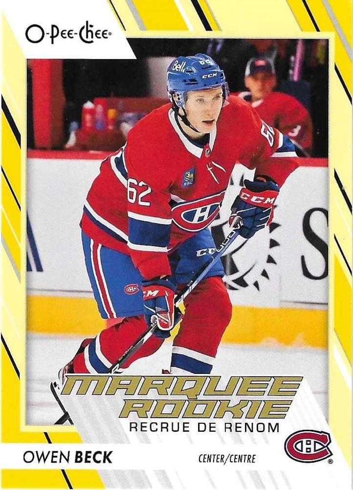Owen Beck #548 Montreal Canadiens | 2023-24 O-Pee-Chee Yellow Border