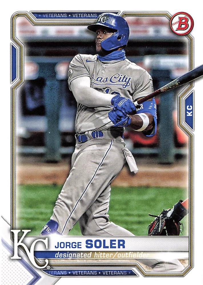 Jorge Soler #54 Kansas City Royals | 2021 Bowman