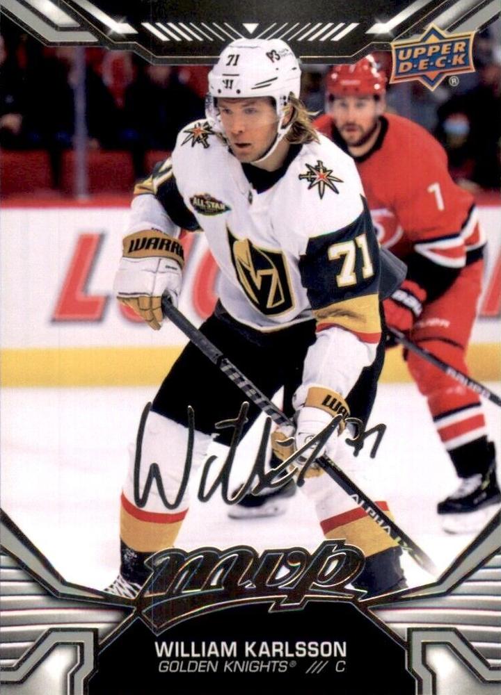 William Karlsson #54 Vegas Golden Knights | 2022-23 Upper Deck MVP Silver Script
