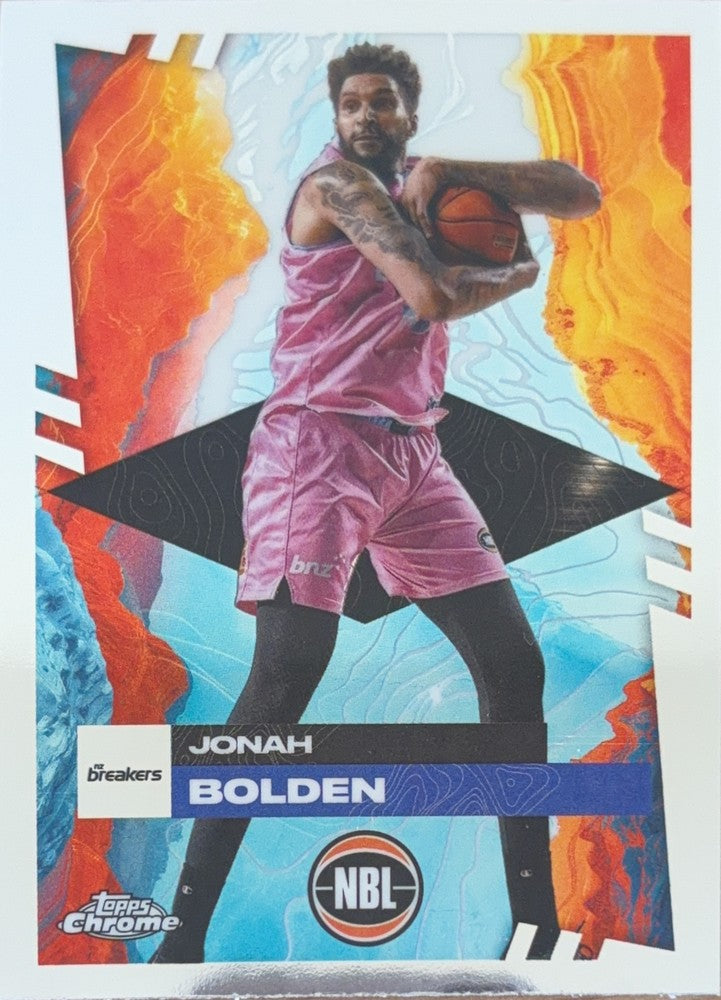 Jonah Bolden #54 New Zealand Breakers | 2024-25 Topps Chrome NBL (front)