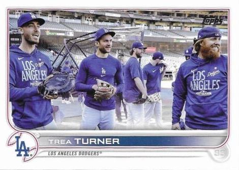 Trea Turner #550 Los Angeles Dodgers (With teammates) | 2022 Topps