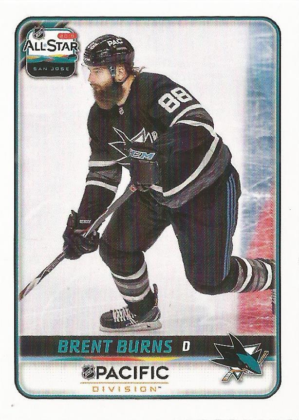 Brent Burns #551 San Jose Sharks | 2019-20 Topps NHL Sticker Collection