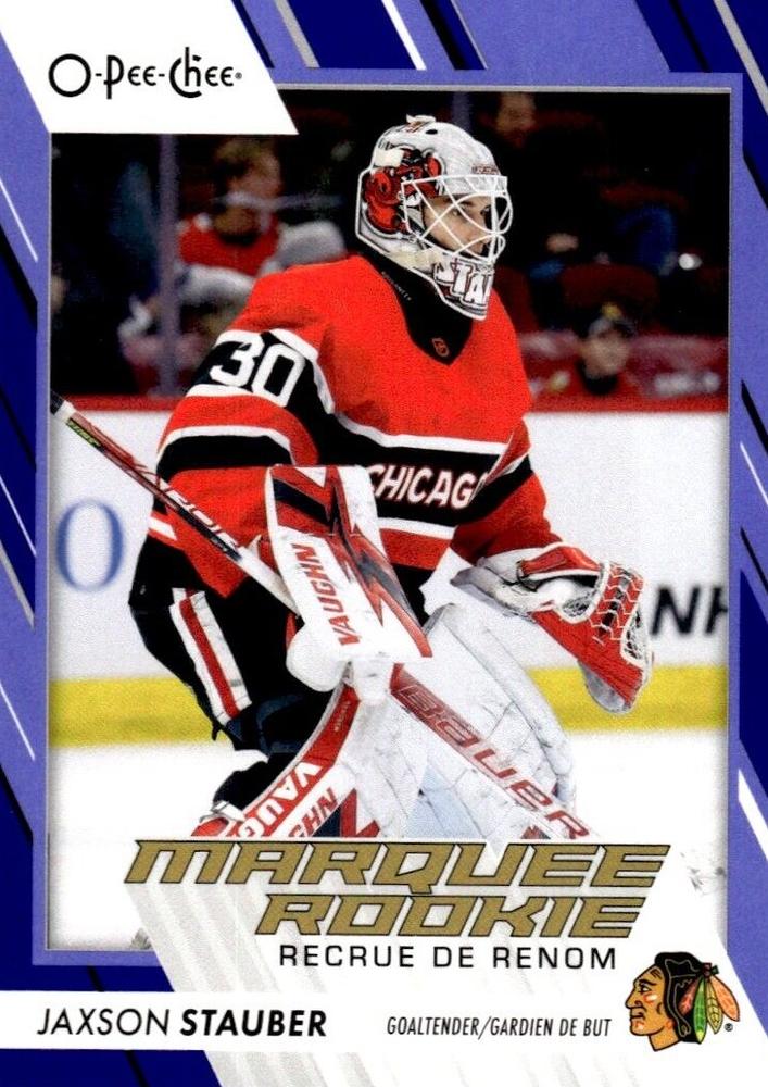Jaxson Stauber #551 Chicago Blackhawks | 2023-24 O-Pee-Chee Blue Border