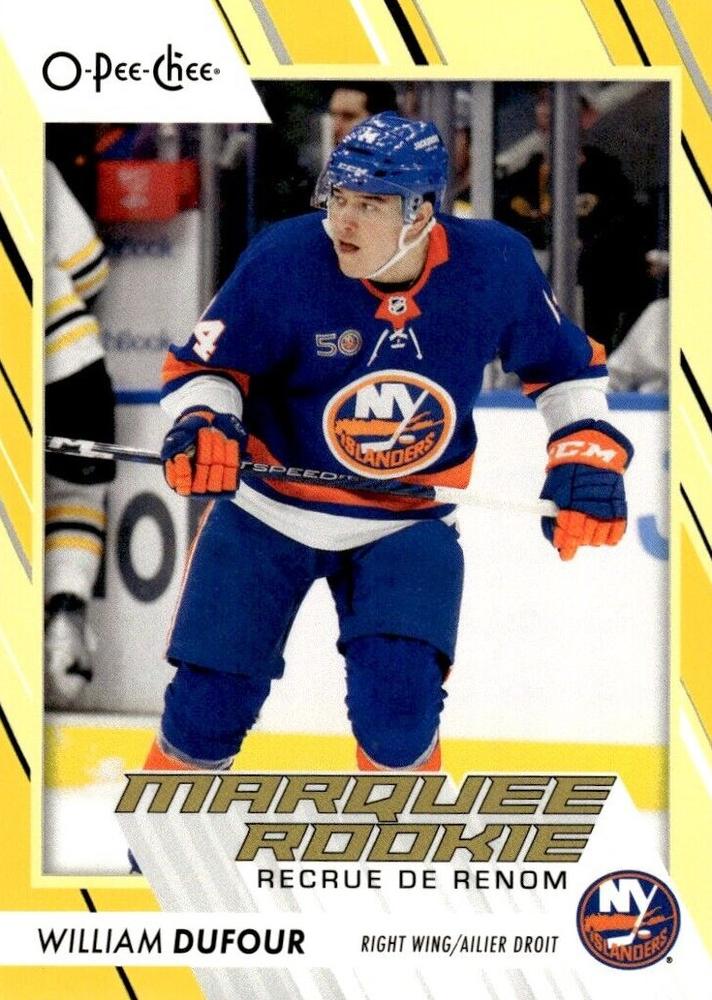William Dufour #554 New York Islanders | 2023-24 O-Pee-Chee Yellow Border