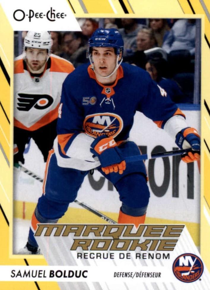 Samuel Bolduc #555 New York Islanders | 2023-24 O-Pee-Chee Yellow Border