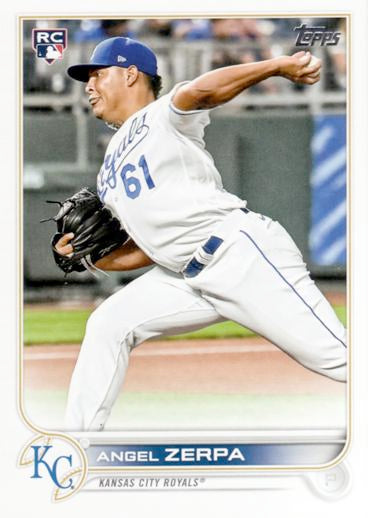 Angel Zerpa #559 Kansas City Royals (Factory set, white outline around RC logo) | 2022 Topps