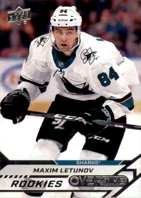 Maxim Letunov #55 San Jose Sharks | 2020-21 Upper Deck Overtime