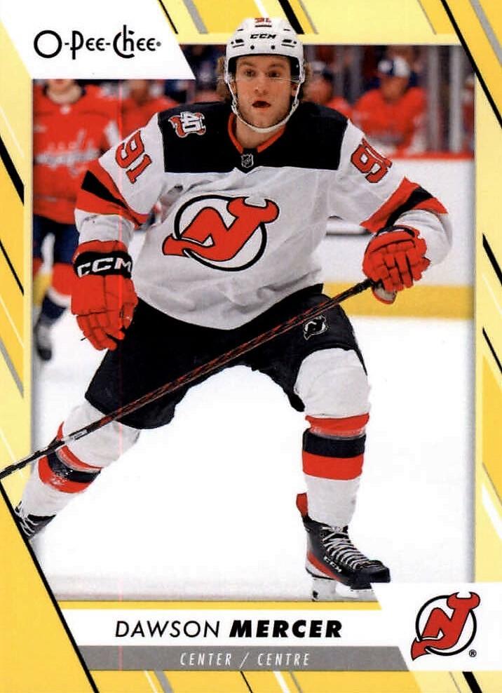 Dawson Mercer #55 New Jersey Devils | 2023-24 O-Pee-Chee Yellow Border