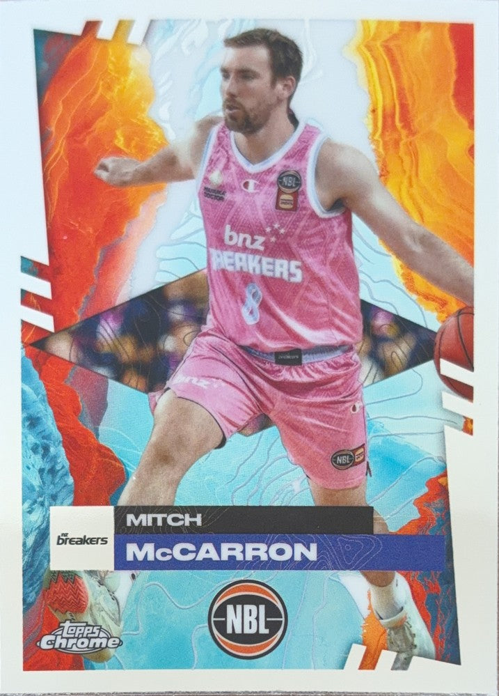 Mitch McCarron #55 New Zealand Breakers | 2024-25 Topps Chrome NBL (front)