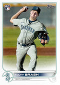Matt Brash #561 Seattle Mariners (Factory set, white outline around RC logo) | 2022 Topps