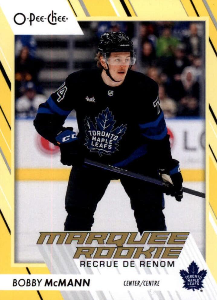 Bobby McMann #561 Toronto Maple Leafs | 2023-24 O-Pee-Chee Yellow Border