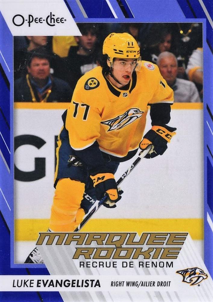 Luke Evangelista #562 Nashville Predators | 2023-24 O-Pee-Chee Blue Border