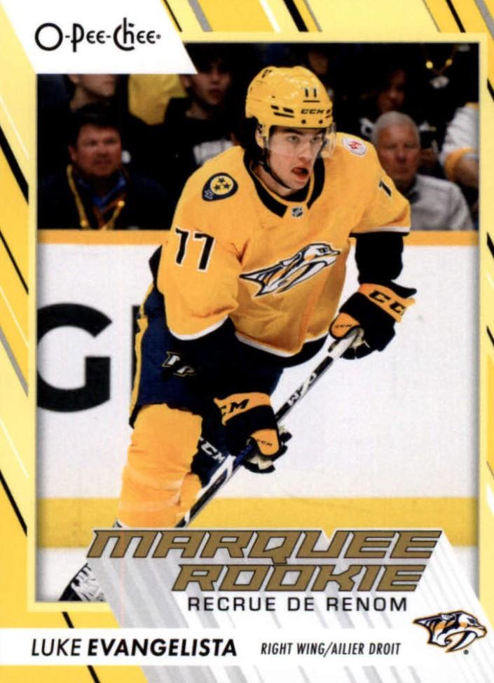 Luke Evangelista #562 Nashville Predators | 2023-24 O-Pee-Chee Yellow Border