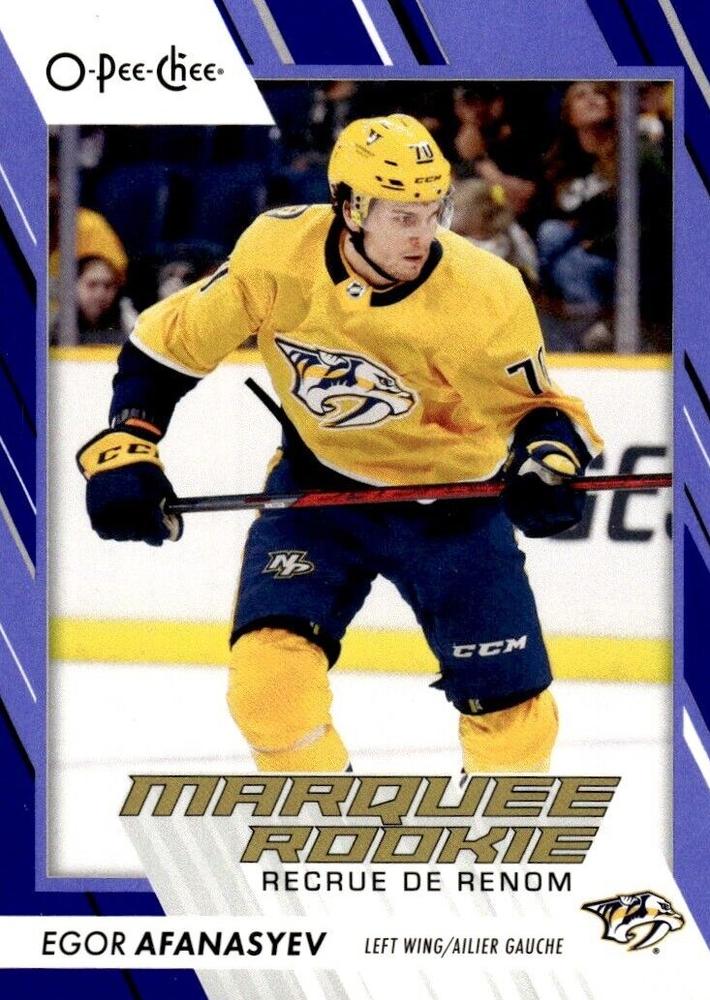 Egor Afanasyev #564 Nashville Predators | 2023-24 O-Pee-Chee Blue Border