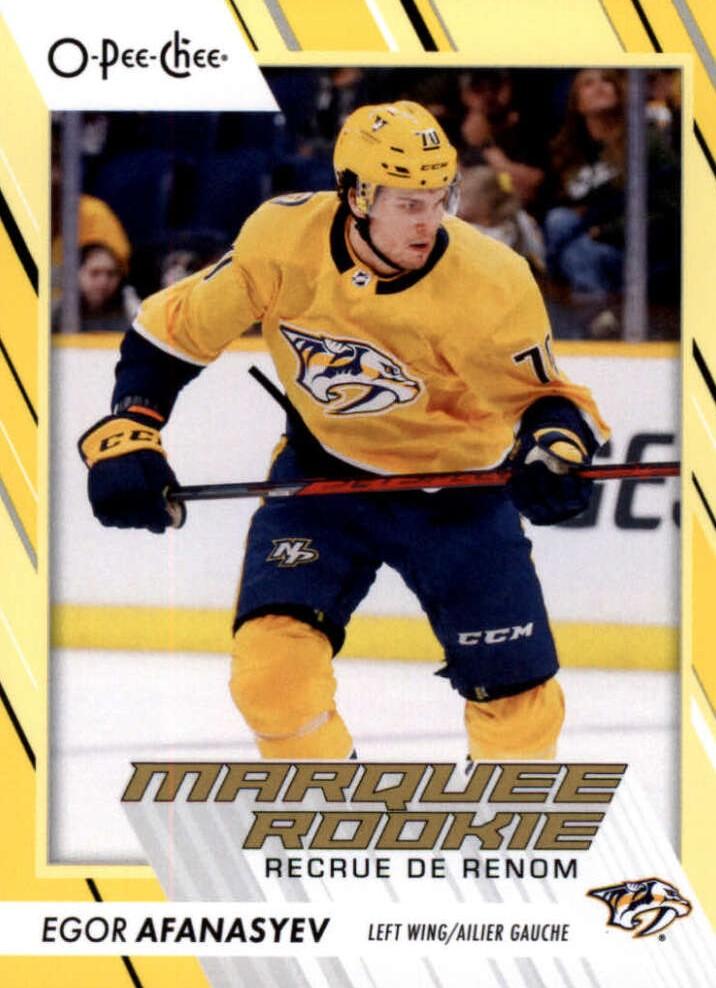 Egor Afanasyev #564 Nashville Predators | 2023-24 O-Pee-Chee Yellow Border