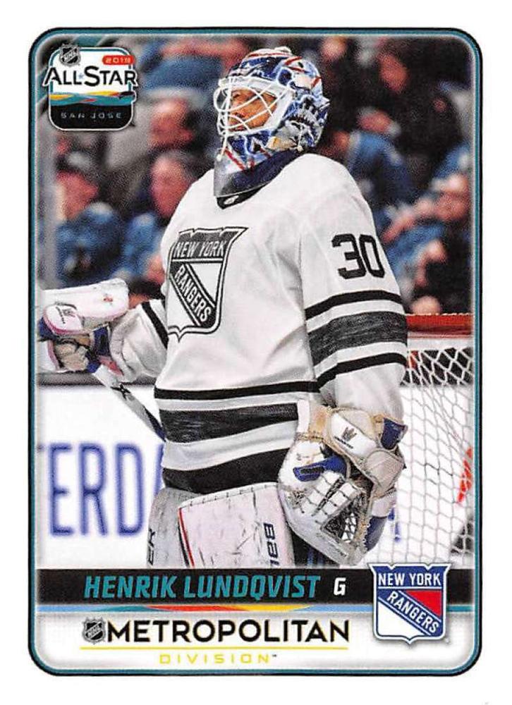 Henrik Lundqvist #566 New York Rangers | 2019-20 Topps NHL Sticker Collection