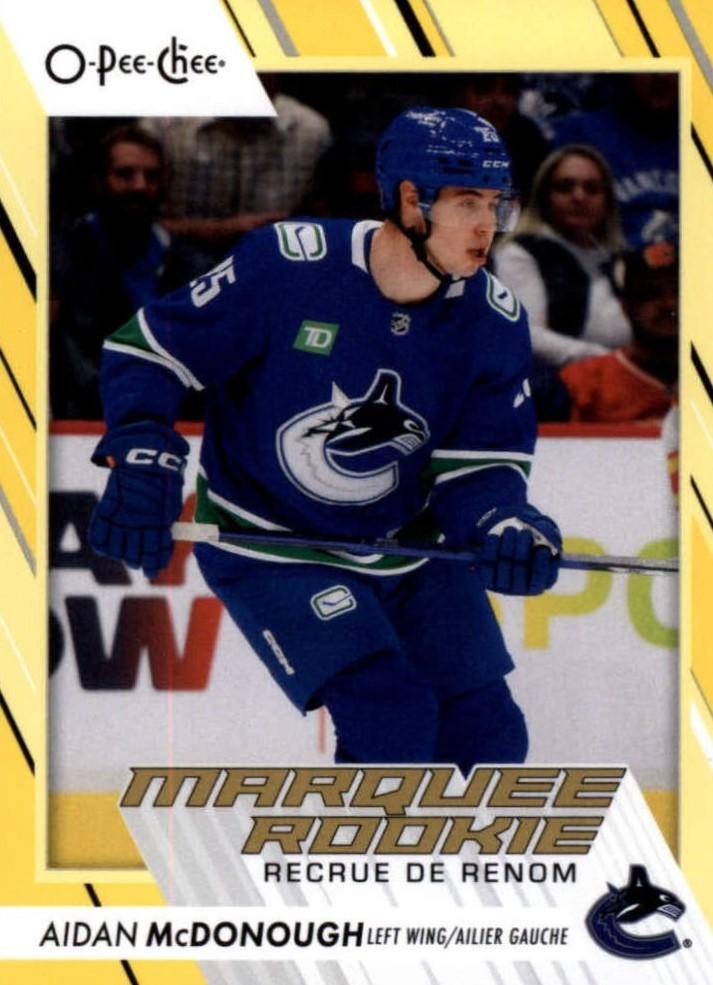 Aidan McDonough #569 Vancouver Canucks | 2023-24 O-Pee-Chee Yellow Border