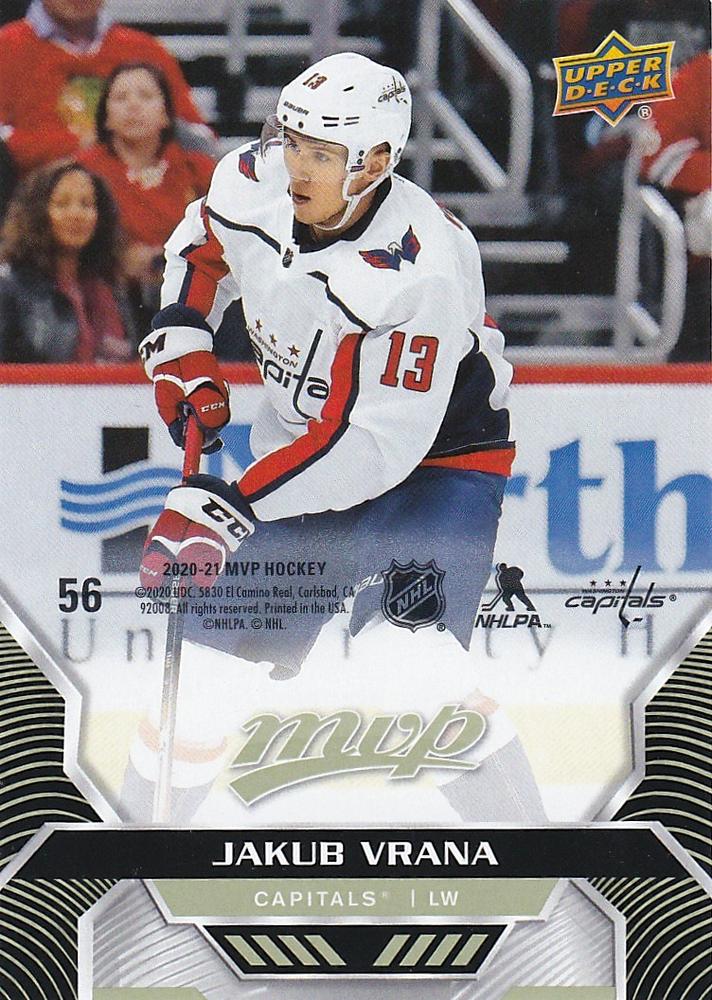 Jakub Vrana #56 Washington Capitals | 2020-21 Upper Deck MVP Puzzle Backs