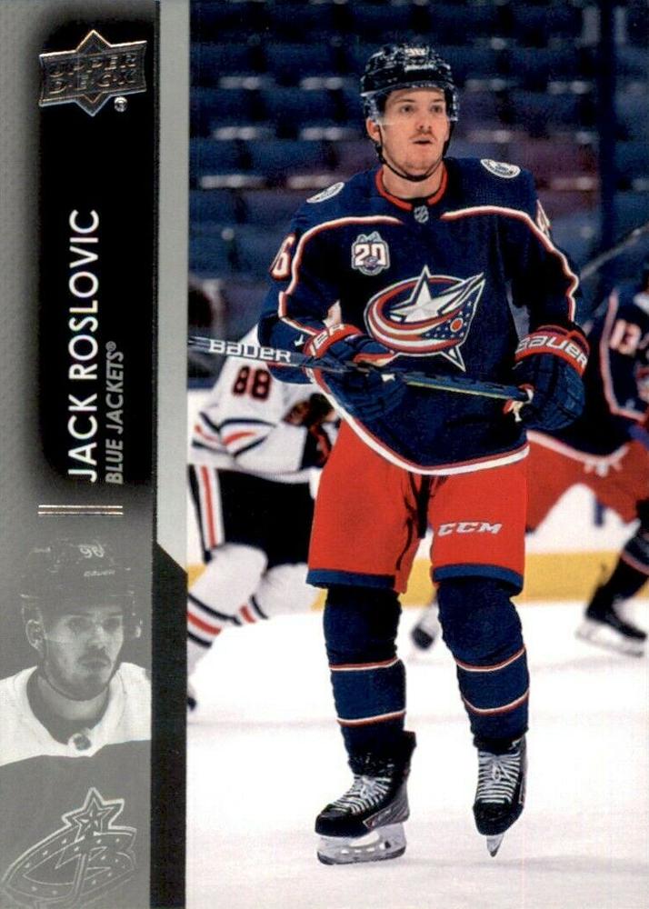 Jack Roslovic #56 Columbus Blue Jackets | 2021-22 Upper Deck