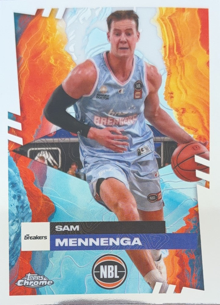 Sam Mennenga #56 New Zealand Breakers | 2024-25 Topps Chrome NBL (front)