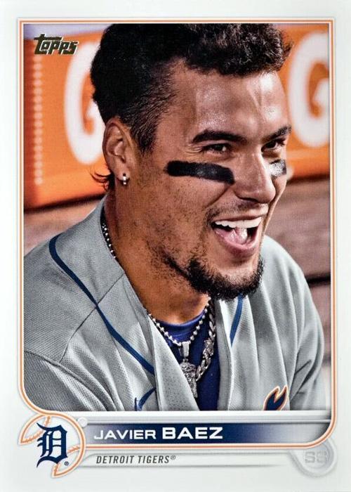 Javier Baez #571 Detroit Tigers (Close-up) | 2022 Topps