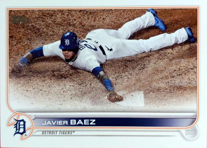 Javier Baez #571 Detroit Tigers (Sliding into home) | 2022 Topps