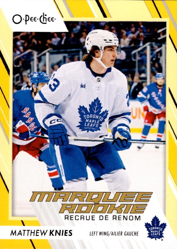 Matthew Knies #573 Toronto Maple Leafs | 2023-24 O-Pee-Chee Yellow Border