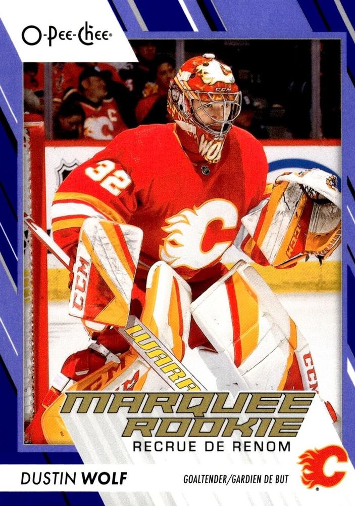 Dustin Wolf #574 Calgary Flames | 2023-24 O-Pee-Chee Blue Border