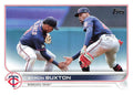 Byron Buxton #576 Minnesota Twins (With teammate, blue jersey) | 2022 Topps