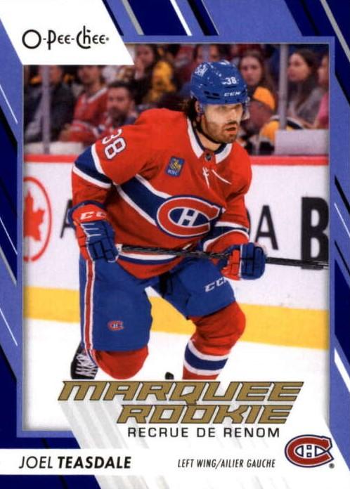Joel Teasdale #577 Montreal Canadiens | 2023-24 O-Pee-Chee Blue Border