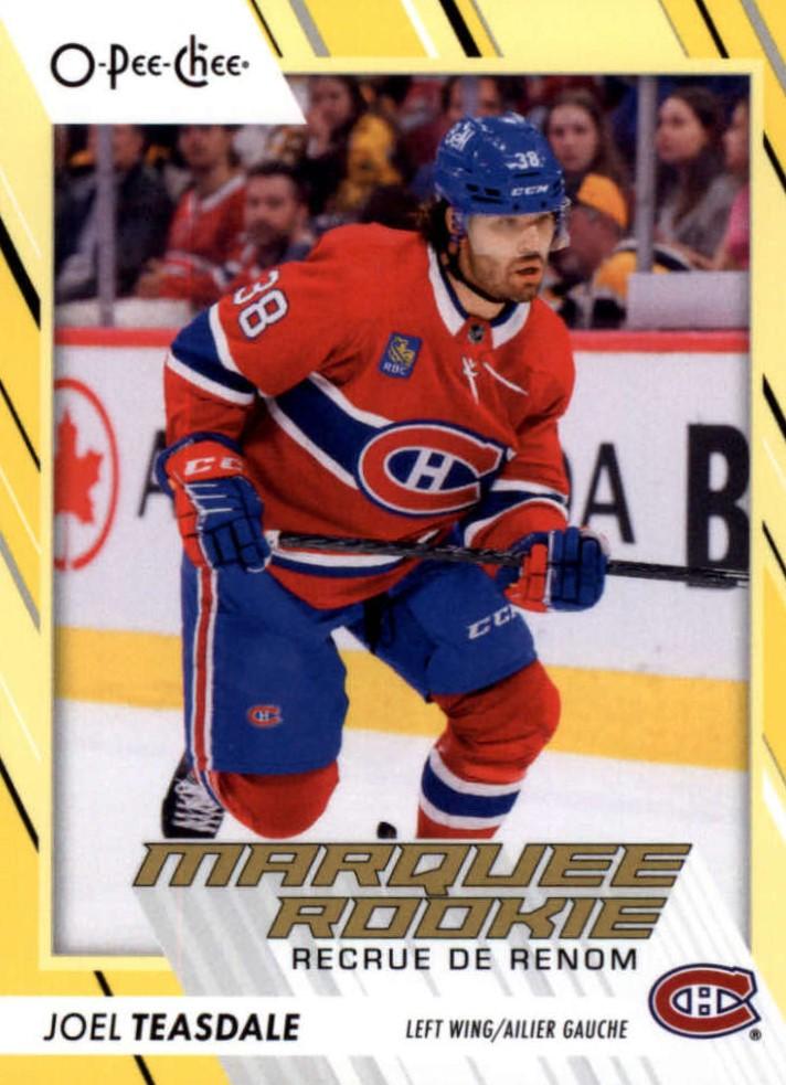 Joel Teasdale #577 Montreal Canadiens | 2023-24 O-Pee-Chee Yellow Border
