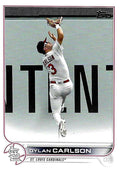 Dylan Carlson #578 St. Louis Cardinals (Leaping at wall) | 2022 Topps