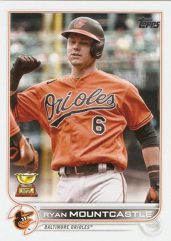 Ryan Mountcastle #579 Baltimore Orioles (Front facing, black gloves) | 2022 Topps